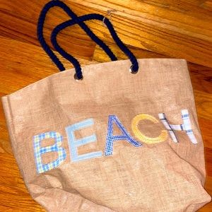 BEACH Canvas Tote Bag